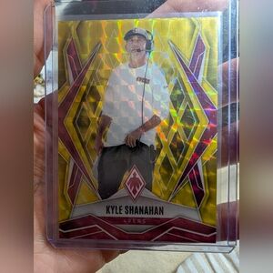 KYLE SHANAHAN Panini 2025 Phoenix #120 Yellow Pyramids 114/185 SF 49er's